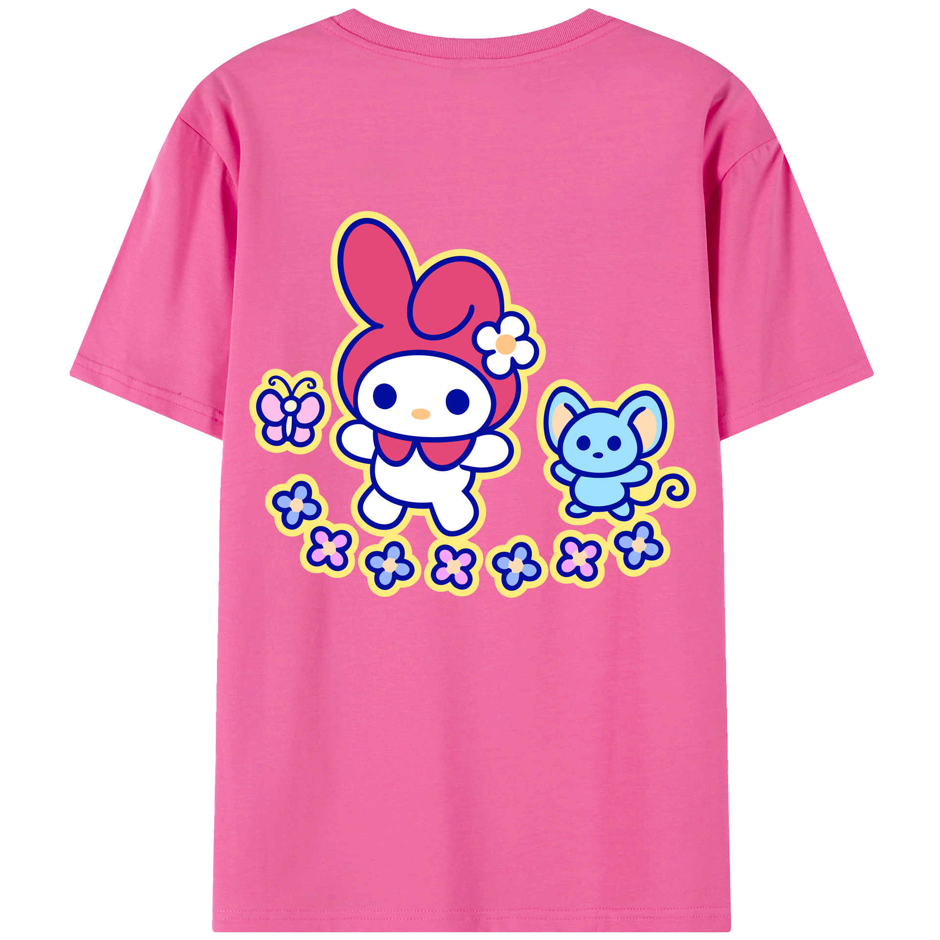 （画像用） Hello Kitty ハローキティ レディース半袖Tシャツ(バックプリント)